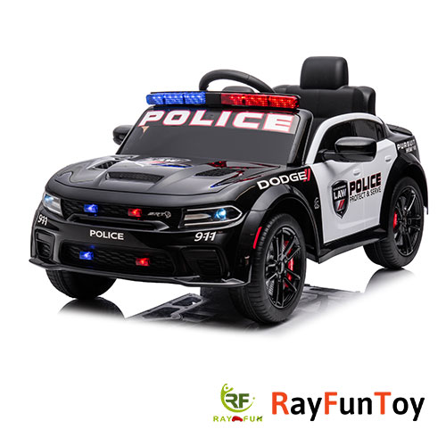 Dodge Charger SRT Hellcat Ride On Car with Police Waring light and Police Warning Speaker